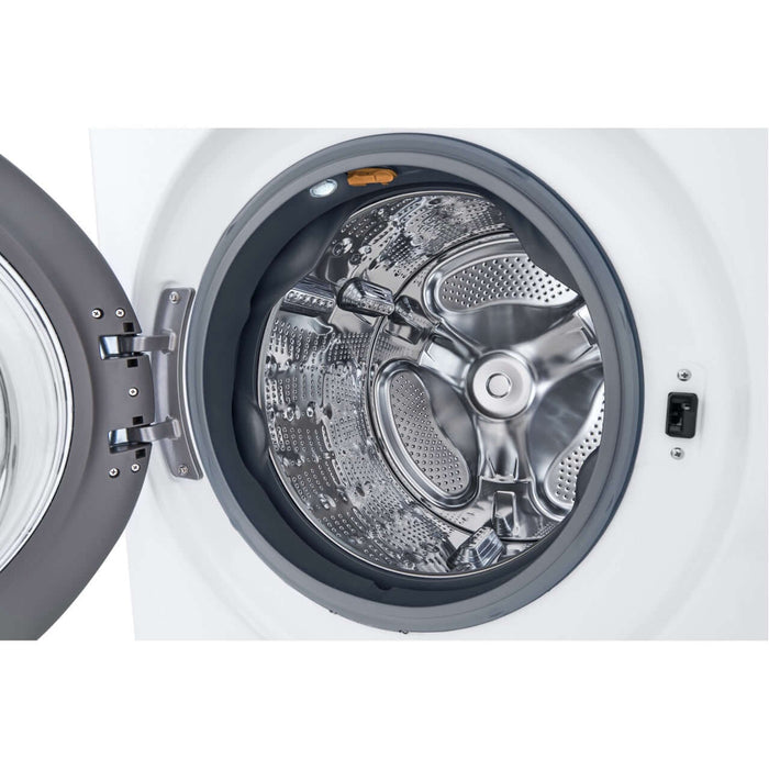 LG 27 In. 5.0-Cu. Ft. Front Load Washer with Built-In Intelligence in White (WM4200HWA)