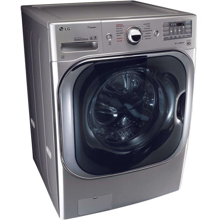LG 29 Inch Mega Capacity Front Load Washer in Graphite Steel 5.2 cu. ft. (WM8100HVA)
