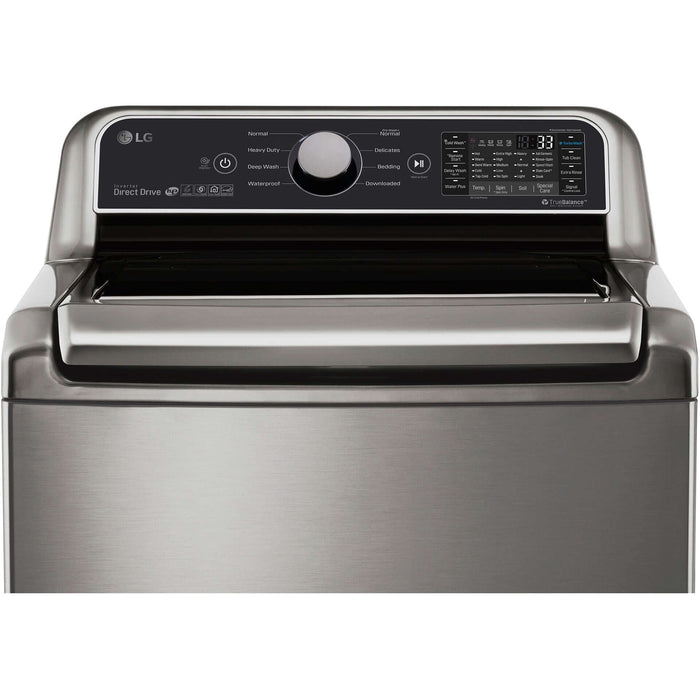 LG 27 Inch Top Load Washer with TurboWash in Graphite Steel 5 cu. ft. (WT7300CV)