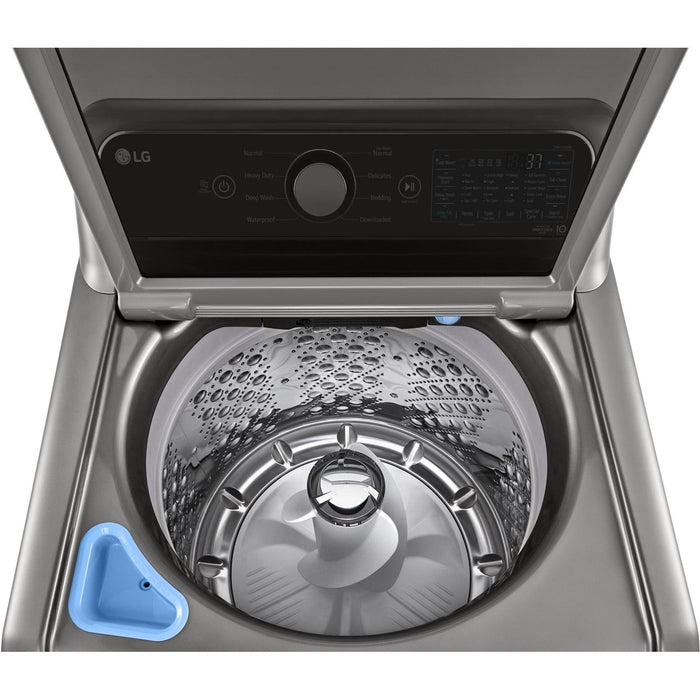 LG 5.3-Cu.Ft. Mega Capacity Smart wi-fi Enabled Top Load Washer with 4-Way Agitator and TurboWash3D Technology (WT7405CV)