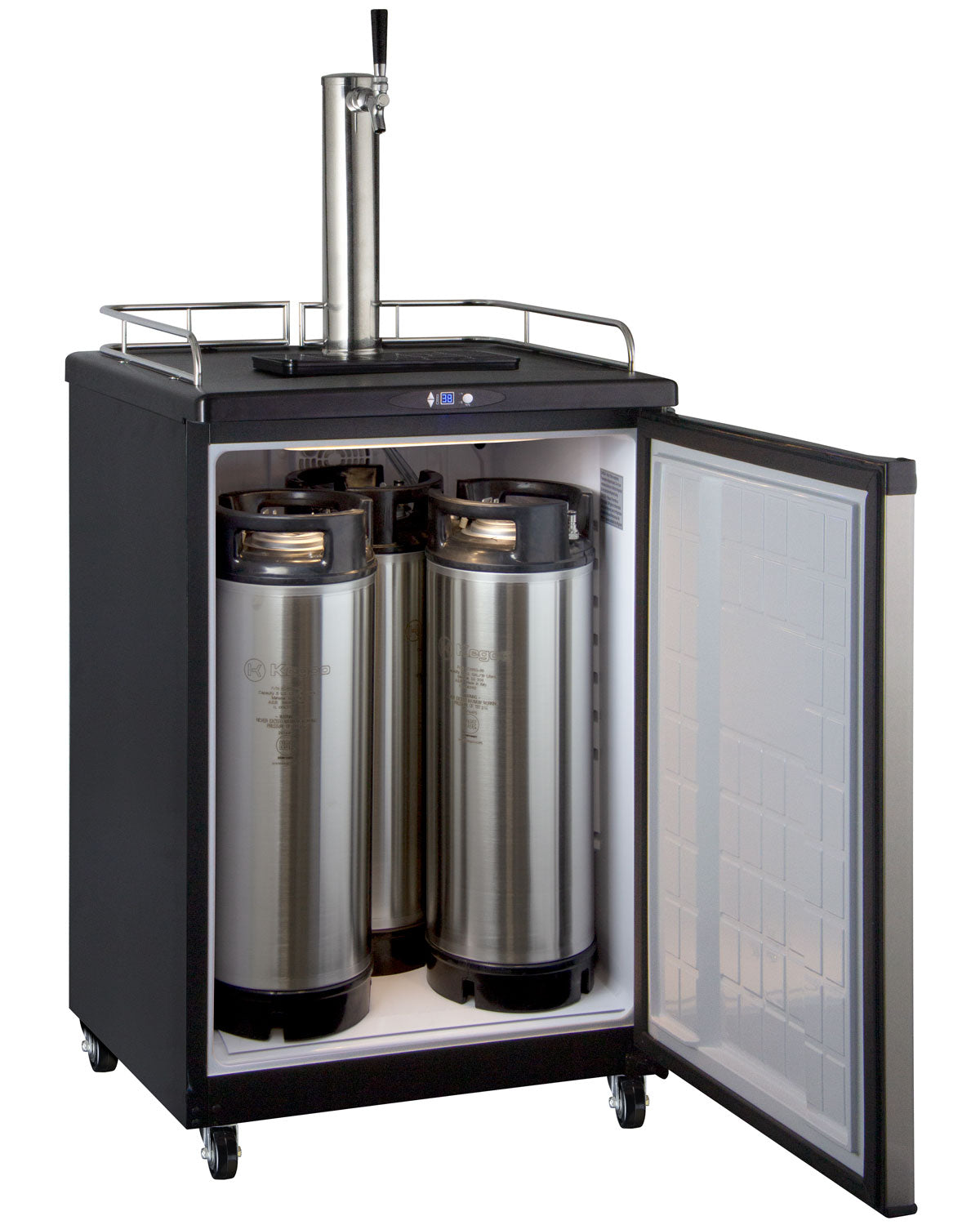 24" Wide Kombucha Single Tap Stainless Steel Commercial Kegerator